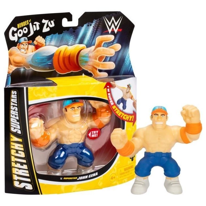 Figurine extensible - GOO JIT ZU WWE - John Cena - 11 cm - Texture élastique - Extensible 3x Figurine extensible - GOO JIT ZU WWE - John Cena - 11 cm - Texture élastique - Extensible 3x