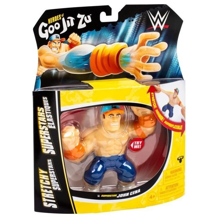 Figurine extensible - GOO JIT ZU WWE - John Cena - 11 cm - Texture élastique - Extensible 3x Figurine extensible - GOO JIT ZU WWE - John Cena - 11 cm - Texture élastique - Extensible 3x