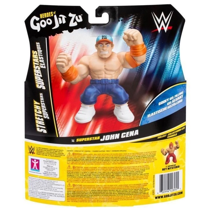 Figurine extensible - GOO JIT ZU WWE - John Cena - 11 cm - Texture élastique - Extensible 3x Figurine extensible - GOO JIT ZU WWE - John Cena - 11 cm - Texture élastique - Extensible 3x