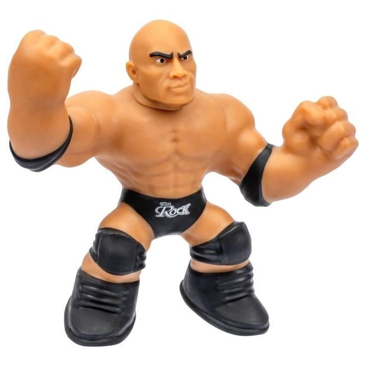 Figurine extensible - GOO JIT ZU WWE - The Rock - 11 cm - Texture élastique - Extensible 3x Figurine extensible - GOO JIT ZU WWE - The Rock - 11 cm - Texture élastique - Extensible 3x