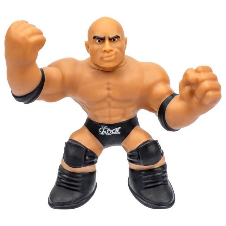 Figurine extensible - GOO JIT ZU WWE - The Rock - 11 cm - Texture élastique - Extensible 3x Figurine extensible - GOO JIT ZU WWE - The Rock - 11 cm - Texture élastique - Extensible 3x