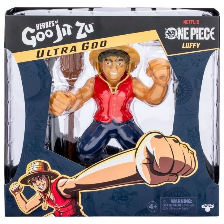 Ultragoo Luffy 17cm - HERoeS OF GOO JIT ZU - ONE PIECE - Figurine extensible avec accessoires Ultragoo Luffy 17cm - HERoeS OF GOO JIT ZU - ONE PIECE - Figurine extensible avec accessoires