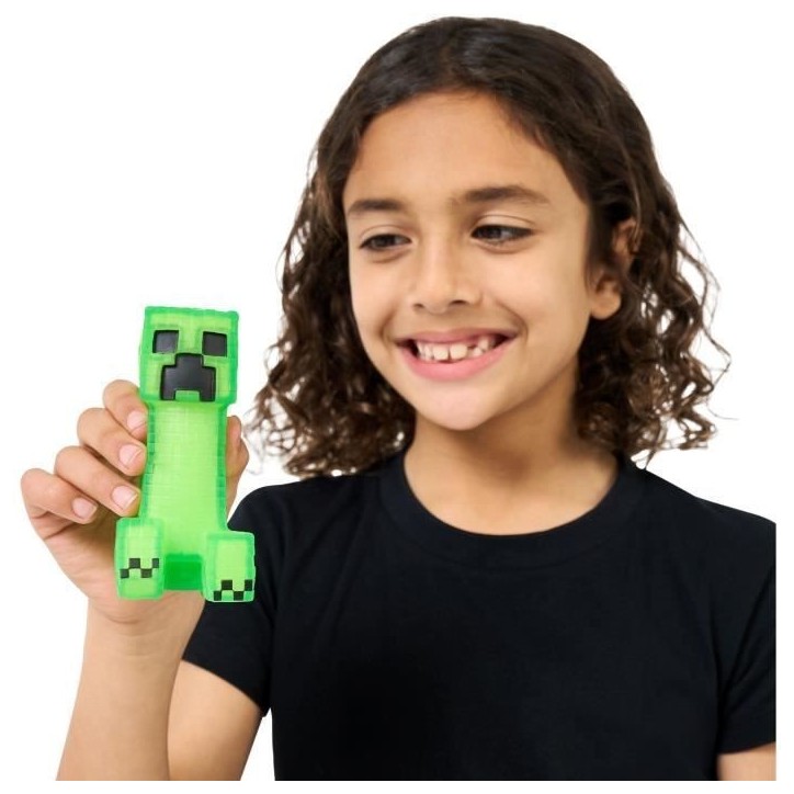 Figurine extensible - GOO JIT ZU - Minecraft Creeper - 11 cm - Texture élastique - Extensible 3x Figurine extensible - GOO JIT ZU - Minecraft Creeper - 11 cm - Texture élastique - Extensible 3x