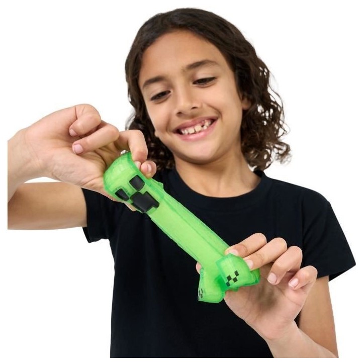 Figurine extensible - GOO JIT ZU - Minecraft Creeper - 11 cm - Texture élastique - Extensible 3x Figurine extensible - GOO JIT ZU - Minecraft Creeper - 11 cm - Texture élastique - Extensible 3x