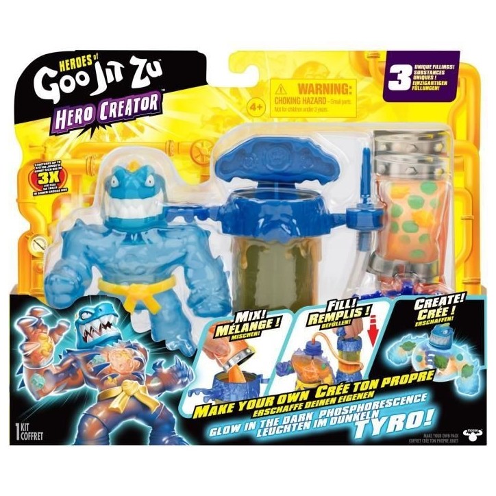 Figurine - HERoeS OF GOO JIT ZU - Creator rayon-x Tyro - 11 cm Figurine - HERoeS OF GOO JIT ZU - Creator rayon-x Tyro - 11 cm