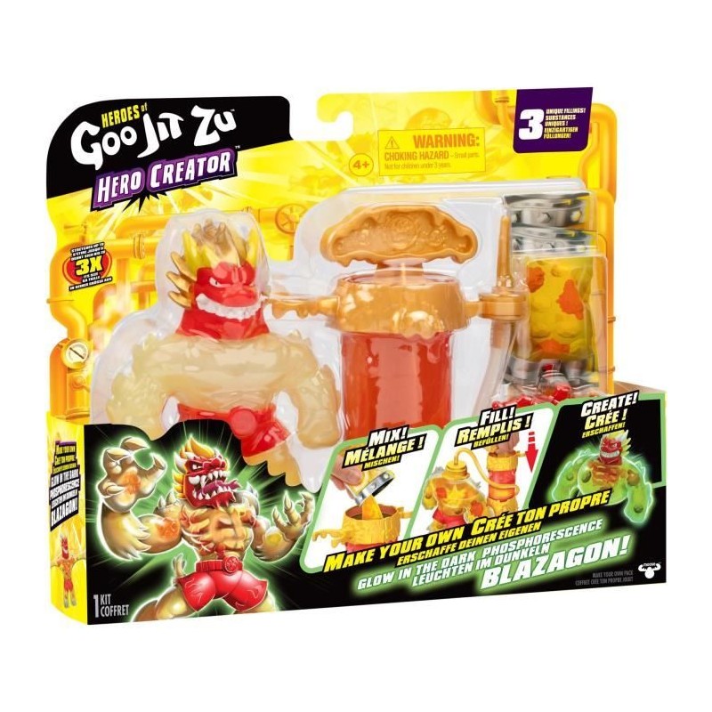 Figurine - HERoeS OF GOO JIT ZU - Creator rayon-x Blazagon - 11 cm