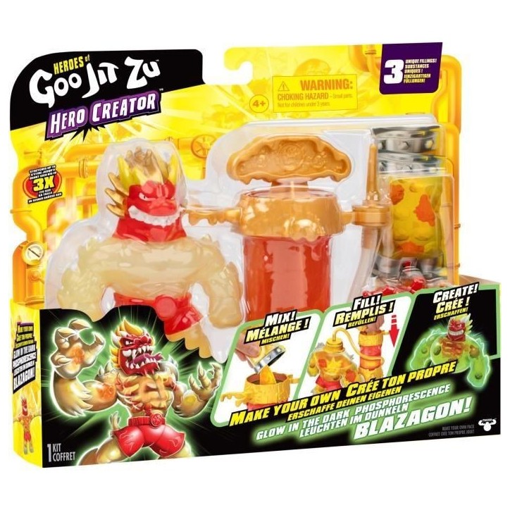 Figurine - HERoeS OF GOO JIT ZU - Creator rayon-x Blazagon - 11 cm Figurine - HERoeS OF GOO JIT ZU - Creator rayon-x Blazagon - 11 cm