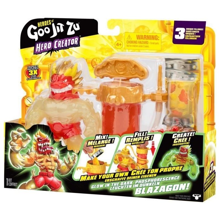 Figurine - HERoeS OF GOO JIT ZU - Creator rayon-x Blazagon - 11 cm Figurine - HERoeS OF GOO JIT ZU - Creator rayon-x Blazagon - 11 cm