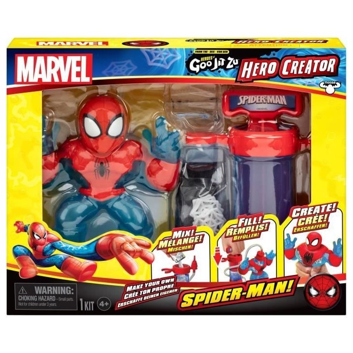 Figurine - HERoeS OF GOO JIT ZU - MARVEL - Creator Spiderman - 11 cm Figurine - HERoeS OF GOO JIT ZU - MARVEL - Creator Spiderman - 11 cm