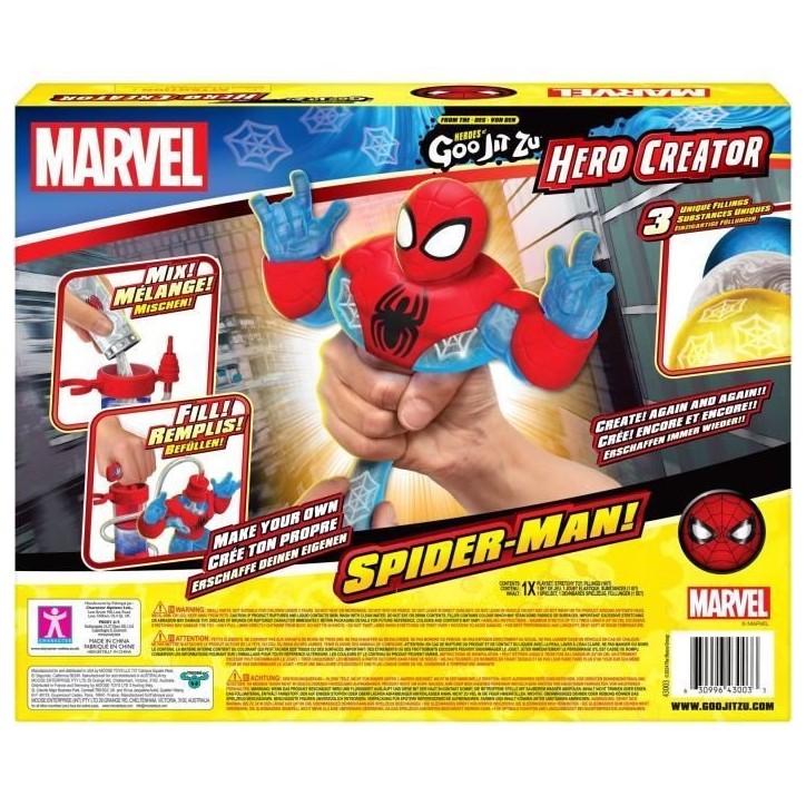 Figurine - HERoeS OF GOO JIT ZU - MARVEL - Creator Spiderman - 11 cm Figurine - HERoeS OF GOO JIT ZU - MARVEL - Creator Spiderman - 11 cm