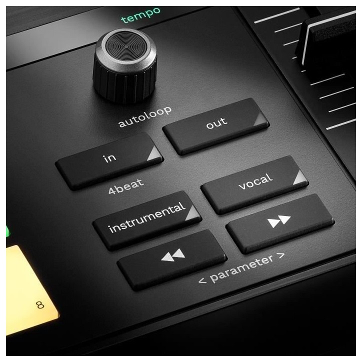 HERCULES DJCONTROL INPULSE T7 - Contrôleur DJ motorisé noir avec deux platines HERCULES DJCONTROL INPULSE T7 - Contrôleur DJ motorisé noir avec deux platines