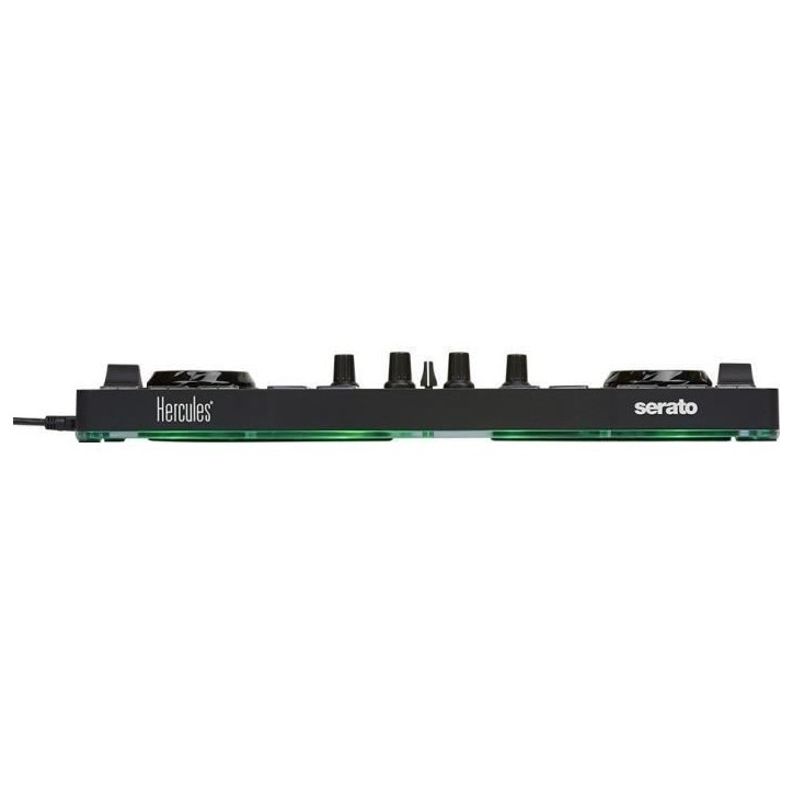 HERCULES DJ CONTROL STARLIGHT - Contrôleur DJ USB portatif - 2 pistes - 8 pads - Carte son intégrée - Serato DJ Lite inclus HERCULES DJ CONTROL STARLIGHT - Contrôleur DJ USB portatif - 2 pistes - 8 pads - Carte son intégrée - Serato DJ Lite inclus