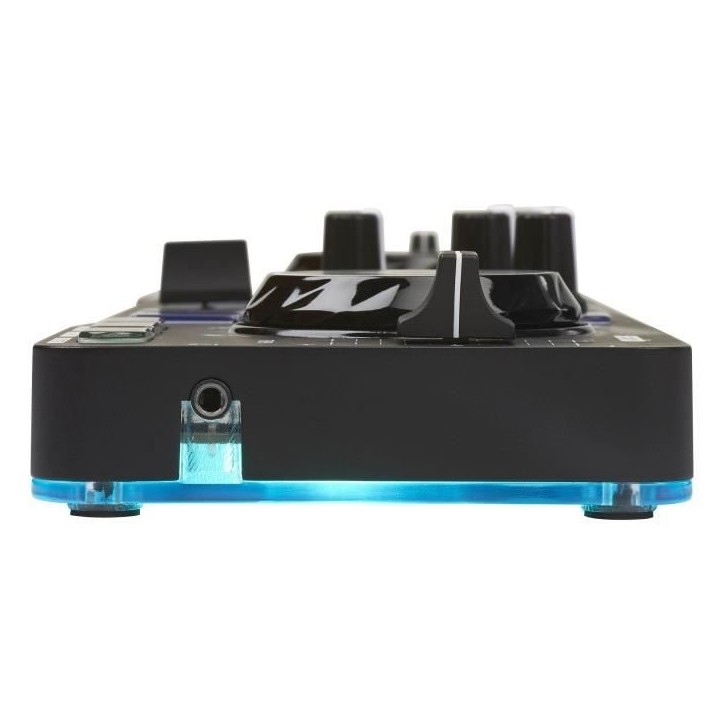 HERCULES DJ CONTROL STARLIGHT - Contrôleur DJ USB portatif - 2 pistes - 8 pads - Carte son intégrée - Serato DJ Lite inclus HERCULES DJ CONTROL STARLIGHT - Contrôleur DJ USB portatif - 2 pistes - 8 pads - Carte son intégrée - Serato DJ Lite inclus