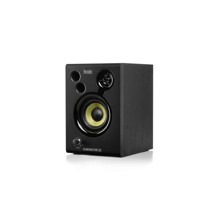 HERCULES DJMONITOR 32 - Enceintes de monitoring actives - 2 x 15W RMS - Woofer de 3 - Effet Stéréo - Noir HERCULES DJMONITOR 32 - Enceintes de monitoring actives - 2 x 15W RMS - Woofer de 3 - Effet Stéréo - Noir