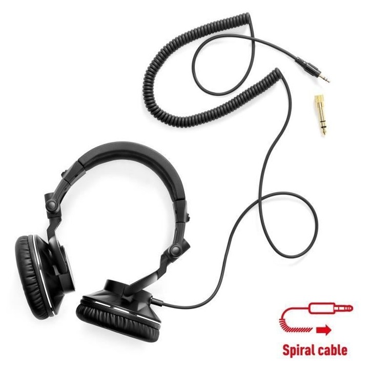 HERCULES HDP DJ60 - Casque Audio Circum-aural - Isolation de bruit - Noir HERCULES HDP DJ60 - Casque Audio Circum-aural - Isolation de bruit - Noir