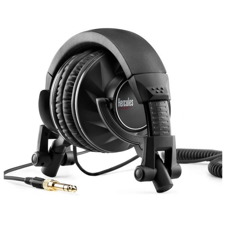 HERCULES HDP DJ60 - Casque Audio Circum-aural - Isolation de bruit - Noir HERCULES HDP DJ60 - Casque Audio Circum-aural - Isolation de bruit - Noir