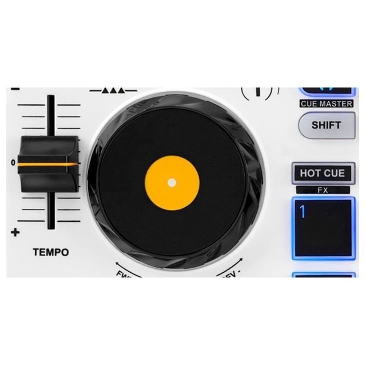 HERCULES DJ CONTROL MIX - Contrôleur DJ Bluetooth pour Smartphone (iOS et Android) - App djay - 2 voies HERCULES DJ CONTROL MIX - Contrôleur DJ Bluetooth pour Smartphone (iOS et Android) - App djay - 2 voies