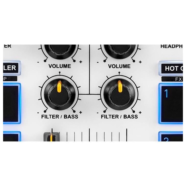 HERCULES DJ CONTROL MIX - Contrôleur DJ Bluetooth pour Smartphone (iOS et Android) - App djay - 2 voies HERCULES DJ CONTROL MIX - Contrôleur DJ Bluetooth pour Smartphone (iOS et Android) - App djay - 2 voies