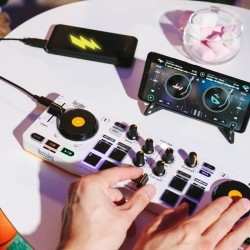 HERCULES DJ CONTROL MIX - Contrôleur DJ Bluetooth pour Smartphone (iO