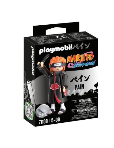 PLAYMOBIL - 71108 - Pain - Naruto Shippuden - Personnage de manga ninja avec accessoires