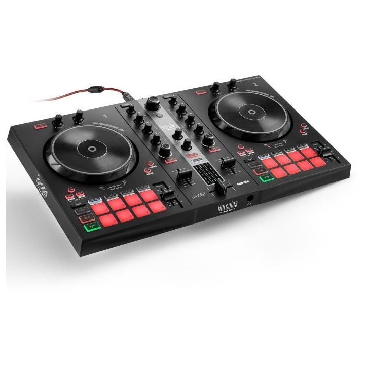 HERCULES DJ CONTROL INPULSE 300 MK2 - Contrôleur DJ USB - 2 voies - 16 pads - Logiciels et tutoriels - Carte son intégrée HERCULES DJ CONTROL INPULSE 300 MK2 - Contrôleur DJ USB - 2 voies - 16 pads - Logiciels et tutoriels - Carte son intégrée