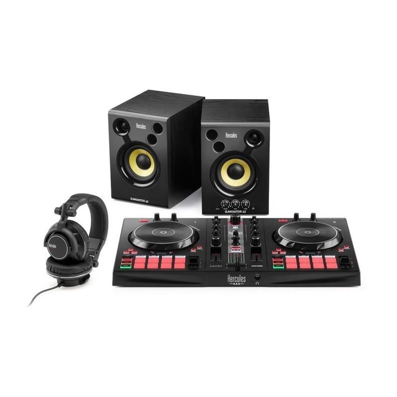HERCULES DJ ESSENTIALS KIT - DJ Control Inpulse + Enceintes DJ Monitor