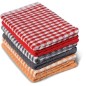 Lot de 6 torchons essuie-mains - HOME LINGE PASSION - 100% Coton - 45 x 60 cm - Multicolore
