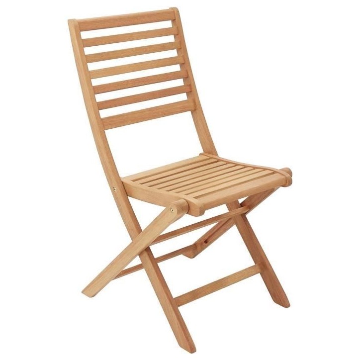 Salon de jardin en bois eucalyptus FSC 8 personnes - Table 180 x 90 cm + 8 chaises pliantes Salon de jardin en bois eucalyptus FSC 8 personnes - Table 180 x 90 cm + 8 chaises pliantes