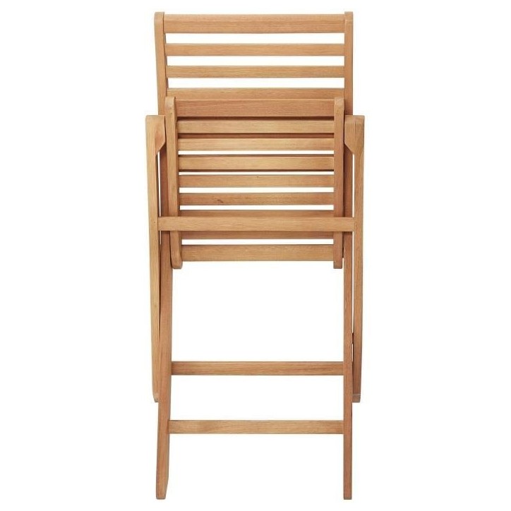 Salon de jardin en bois eucalyptus FSC 8 personnes - Table 180 x 90 cm + 8 chaises pliantes Salon de jardin en bois eucalyptus FSC 8 personnes - Table 180 x 90 cm + 8 chaises pliantes