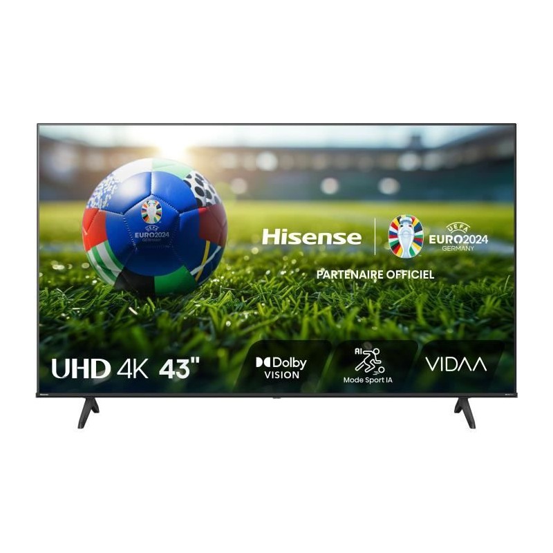 TV LED - HISENSE - 43A6N - 43'' (108 cm) - 4K UHD 3840x2160 - 60Hz - H TV LED - HISENSE - 43A6N - 43'' (108 cm) - 4K UHD 3840x2160 - 60Hz - H
