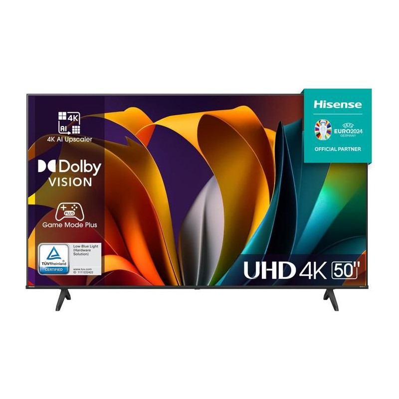 Hisense 50A6N - TV LED 50 (126 cm) - Bords ultra fins - 4K UHD (3840x2