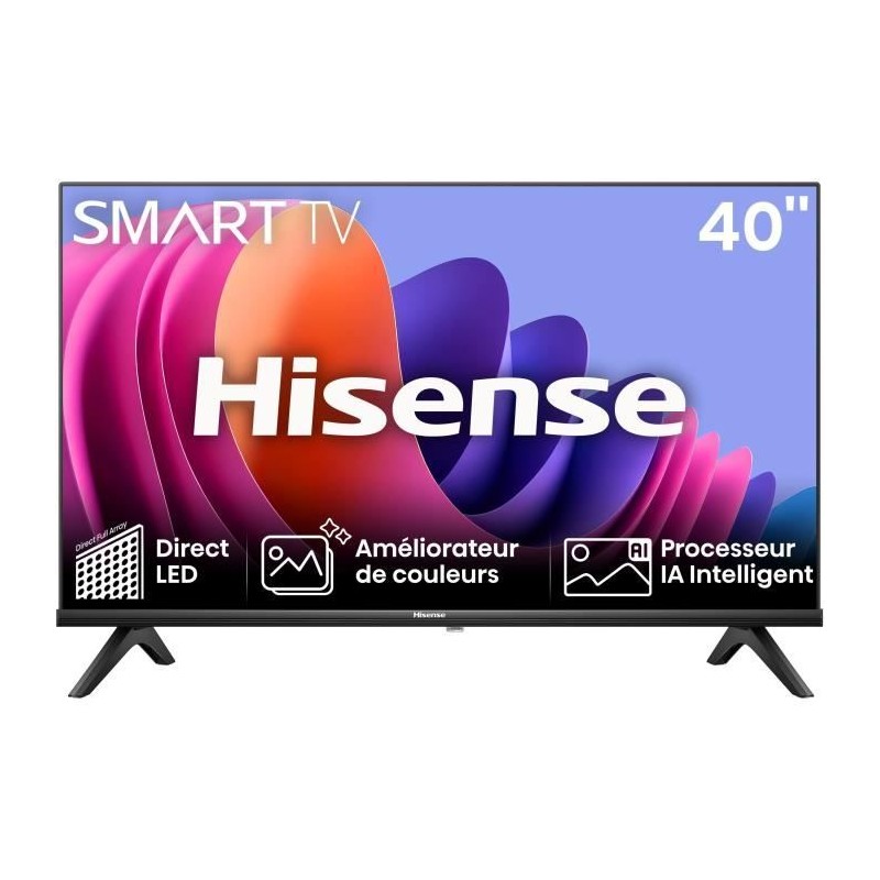 HISENSE 40A4N - TV LED 40 (100 cm) - Bords ultra fins - Full HD (1920x HISENSE 40A4N - TV LED 40 (100 cm) - Bords ultra fins - Full HD (1920x