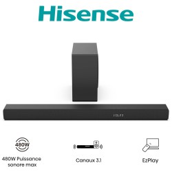 Barre de son - HISENSE - Caisson de basses sans fil - Bluetooth - 3.1