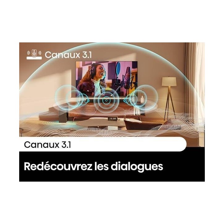 Barre de son - HISENSE - Caisson de basses sans fil - Bluetooth - 3.1 CH - Max 480 W Barre de son - HISENSE - Caisson de basses sans fil - Bluetooth - 3.1 CH - Max 480 W