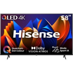 Hisense 58E77NQ - TV QLED 58 (146 cm) - 4K UHD 3840x2160 - HDR10+ - Sm