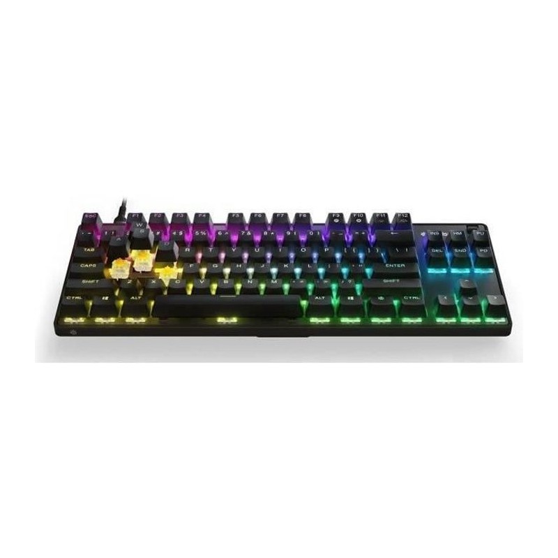 Clavier Gaming - AZERTY - STEELSERIES - Apex 9 TKL FR - Sans Pavé Num Clavier Gaming - AZERTY - STEELSERIES - Apex 9 TKL FR - Sans Pavé Num