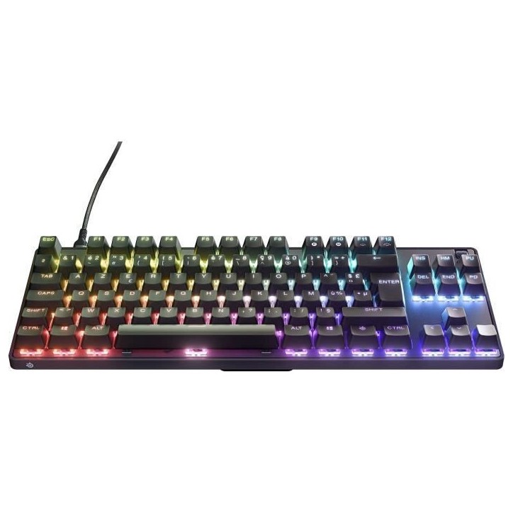 Clavier Gaming - AZERTY - STEELSERIES - Apex 9 TKL FR - Sans Pavé Numérique - Rétroéclairé - Noir Clavier Gaming - AZERTY - STEELSERIES - Apex 9 TKL FR - Sans Pavé Numérique - Rétroéclairé - Noir