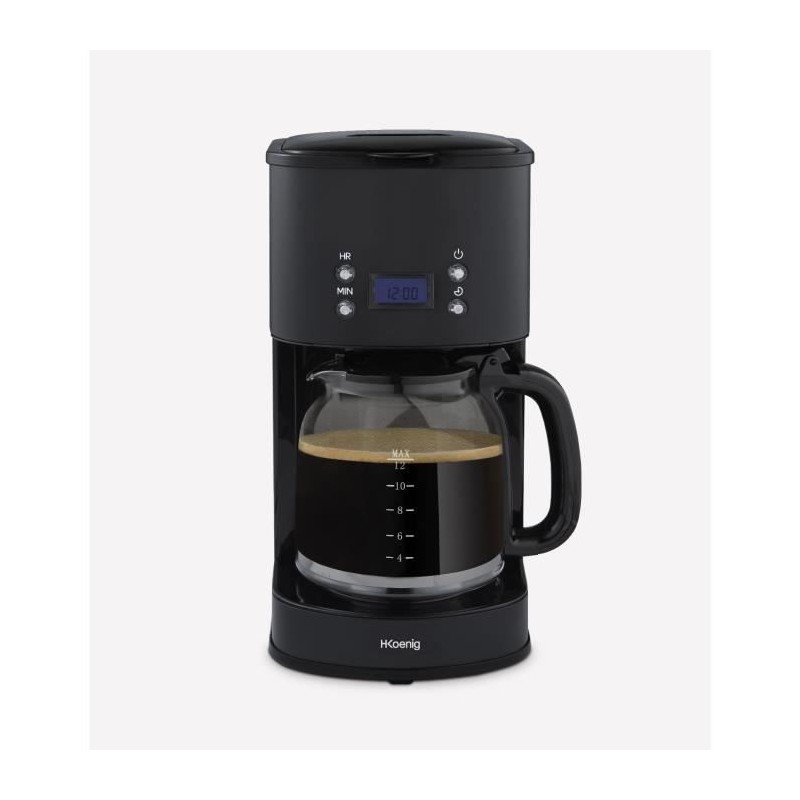 Cafetiere programmable - HKoeNIG - MG32 - 1,5 L (12 tasses) - 1000 W - Cafetiere programmable - HKoeNIG - MG32 - 1,5 L (12 tasses) - 1000 W -
