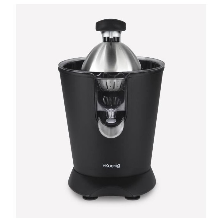 Presse agrumes - HKoeNIG - AGR82 - Electrique - 160 W - Appareil silencieux - Noir mat et acier inoxydable Presse agrumes - HKoeNIG - AGR82 - Electrique - 160 W - Appareil silencieux - Noir mat et acier inoxydable