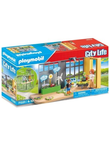 PLAYMOBIL - Classe éducative sur l'écologie - City Life - L'école - 52 pieces