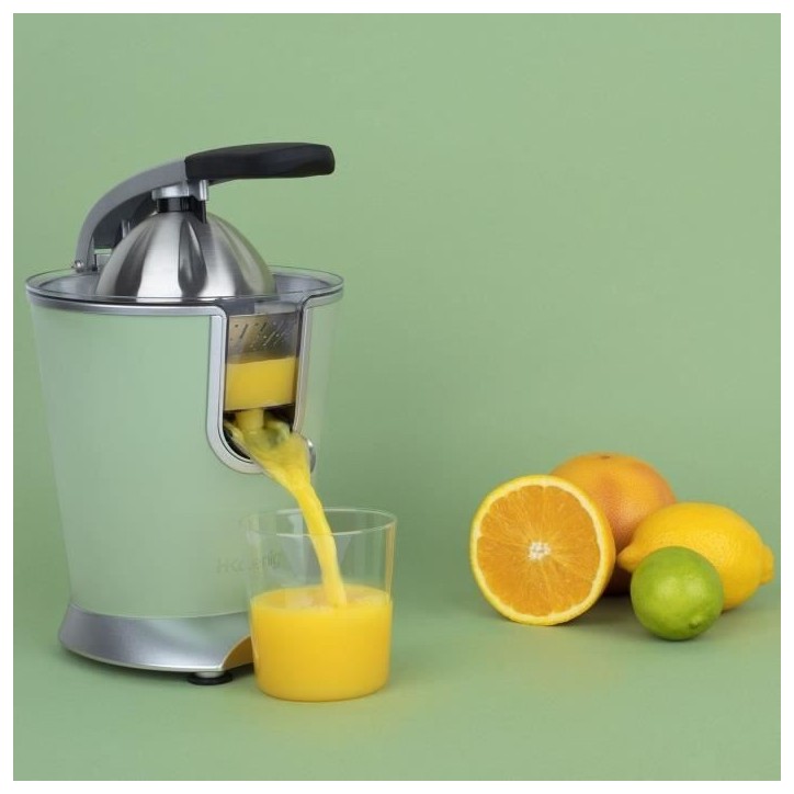 H.KoeNIG/AGR88 - Presse agrumes - Puissance : 160W - Silencieux - Systeme anti-gouttes - Corps en acier inoxydable - Sans BPA H.KoeNIG/AGR88 - Presse agrumes - Puissance : 160W - Silencieux - Systeme anti-gouttes - Corps en acier inoxydable - Sans BPA