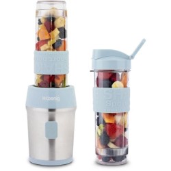 Mini blender - H.KoeNIG - SMOO16 - 300 W - 570 mL - Bleu pastel - 2 go