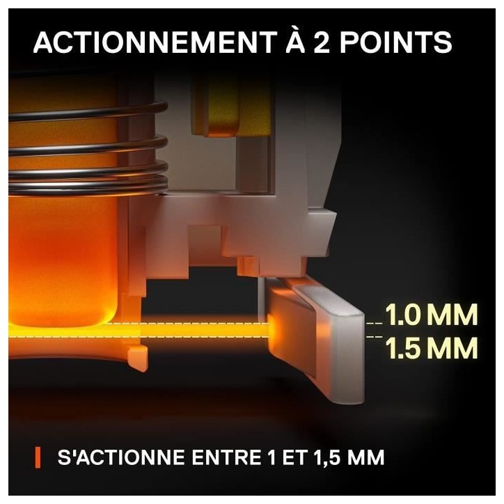 Clavier Gaming - AZERTY - STEELSERIES - Apex 9 TKL FR - Sans Pavé Numérique - Rétroéclairé - Noir Clavier Gaming - AZERTY - STEELSERIES - Apex 9 TKL FR - Sans Pavé Numérique - Rétroéclairé - Noir