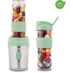 Mini blender - H.KoeNIG - SMOO18 - 300 W - 570 mL - Vert pastel - 2 go