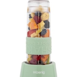 Mini blender - H.KoeNIG - SMOO18 - 300 W - 570 mL - Vert pastel - 2 go