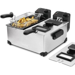 Friteuse HKoeNIG - DFX600 - Double Cuve 2x3L - Thermostats indépendan