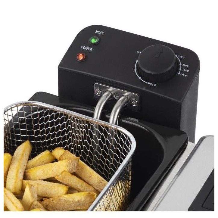 Friteuse HKoeNIG - DFX600 - Double Cuve 2x3L - Thermostats indépendants - Paniers amovibles - Acier inoxydable - 3600W Friteuse HKoeNIG - DFX600 - Double Cuve 2x3L - Thermostats indépendants - Paniers amovibles - Acier inoxydable - 3600W