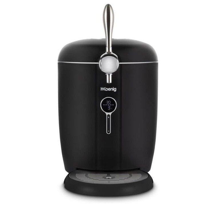 Tireuse a biere HKoeNIG BW1688 - Capacité 6L - Température réglable 3°C a 12°C 6 - Compatible tous fûts - Noir