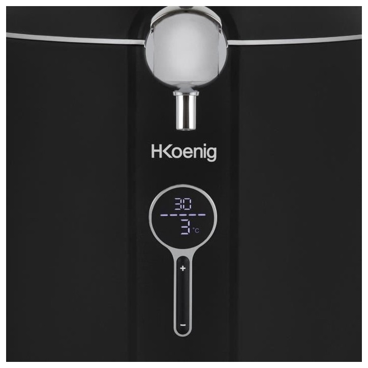 Tireuse a biere HKoeNIG BW1688 - Capacité 6L - Température réglable 3°C a 12°C 6 - Compatible tous fûts - Noir