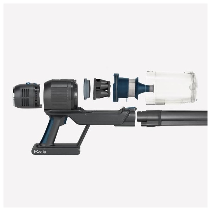 HKoeNIG PowerFlex+ UPX26 - Aspirateur Balai 2 en 1 sans Fil 220W - Pliable - Autonome jusqu'a 40 Min - Léger - 3 Puissances HKoeNIG PowerFlex+ UPX26 - Aspirateur Balai 2 en 1 sans Fil 220W - Pliable - Autonome jusqu'a 40 Min - Léger - 3 Puissances